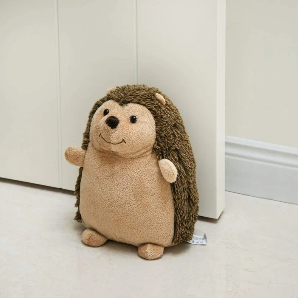 NWT Hedgehog Weighted Interior Doorstop Fabric Stuffed Animal Door Stopper